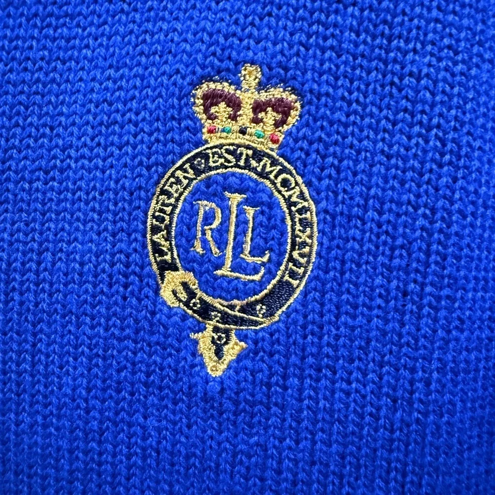 🔥Ralph Lauren Men’s Royal Blue sweater EC Size L🔥